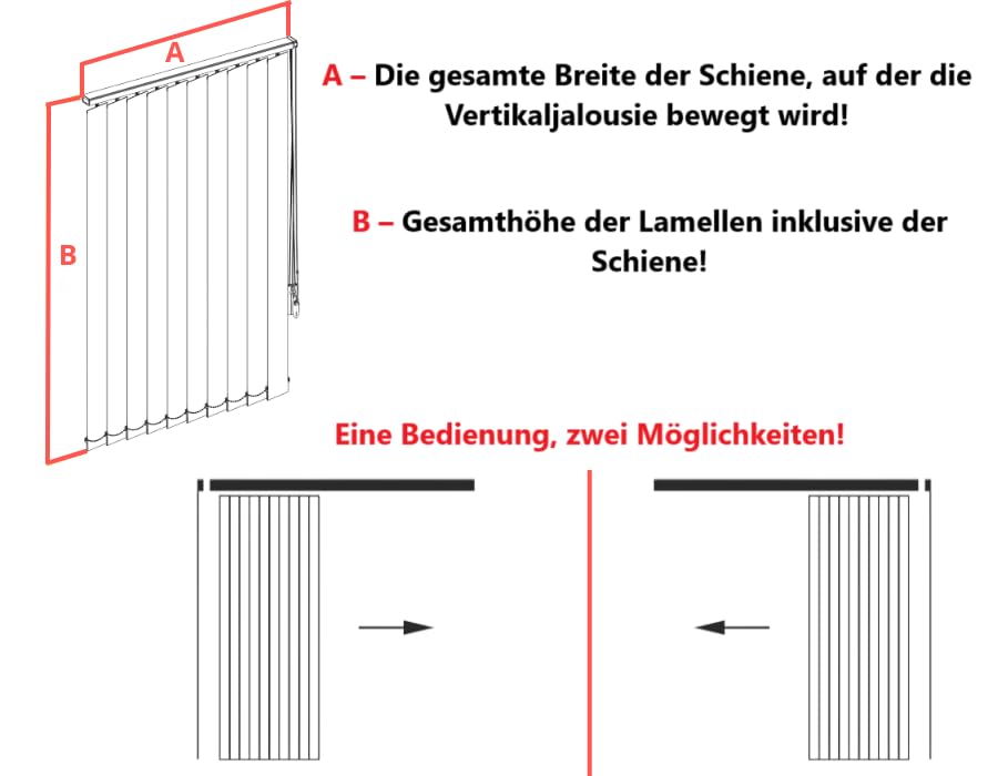 Lamellenanlage Verdunkelungslamellen Lamellenvorhang Vertikaljalousie Vertikalanlage Raumverdunkelnd 100% Komplettset Vertikaljalousie Schiebevorhang - 100x190 cm - Blau