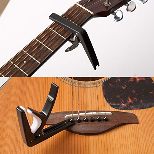 60 PCS Guitar Tool Changing Accessories Kit Including Guitar Strings, Guitar Picks, Pick Holder, Capo, String Winder… - Image 3