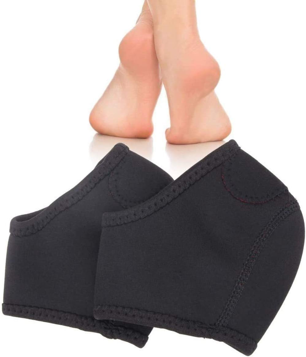 PEDIMENDHeel Protectors for Plantar Fasciitis, Heel Compression Socks, Cracked Heel Protectors - Pain Relief for Achilles Tendonitis/Heel Pain (2, Plantar Fasciitis Foot Heel Arch Sleeve - PAIR)