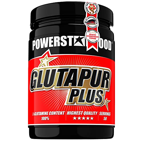 GLUTAPUR PLUS | Mikrokristallines L-Glutamin Pulver mit Geschmack | 500g | HOCHDOSIERT | Muskelaufbau, Regeneration, Training & Diät | Mit Cofaktor B6 | Deutsche Herstellung | Vegan | Cherry Bomb