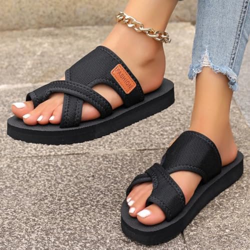 Women's Breathable Mesh Sandals Orthotic Sandals 2025 Summer Hollow Mesh Flip Flops For Women Mesh Flats Beach Sandals Mules4