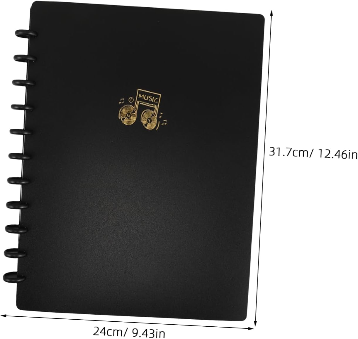 Milisten Thickened Loose Leaf Music Sheet Folder for Piano Guitar Band Double Sided Music Score Organizer with Clip Closure