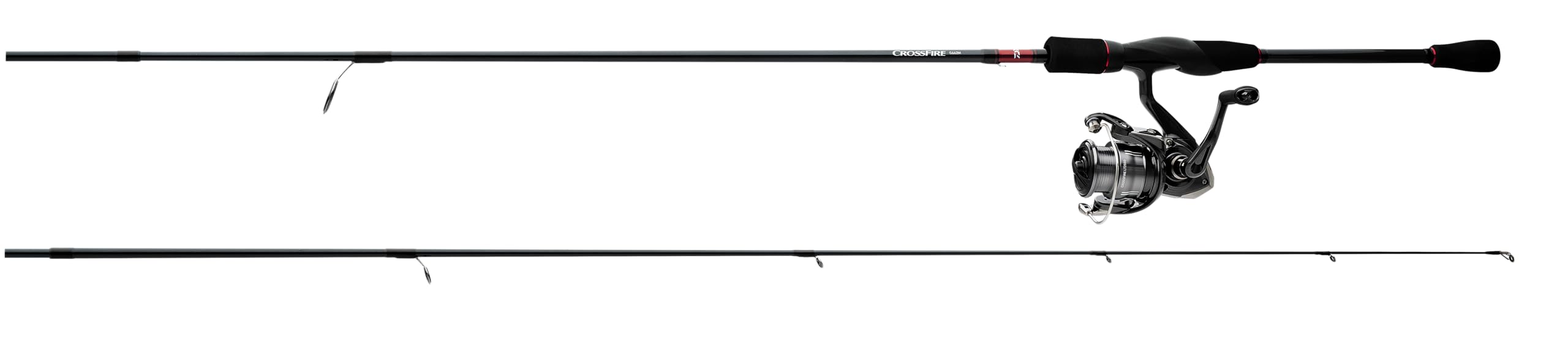 Daiwa Crossfire LT EVA Spinning Combos - Graphite 2 Piece Fishing Rod and Crossfire LT Reel with EVA Handle - Multiple