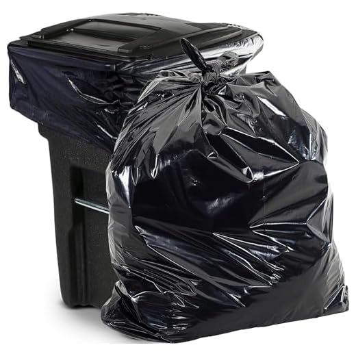 Aluf Plastics 65 Gallon Trash Bags Heavy Duty - (Huge 50 Pack) - 1.5 MIL - 50" x 48" - Large Black Plastic Garbage Can Liners for Contractor, Lawn and Leaf, Outdoor, Storage, Commercial, Industrial, Toter, Bag (PG6-6551)