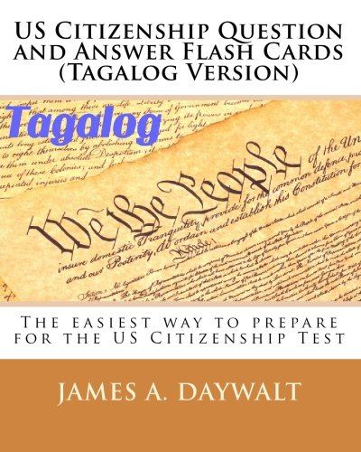 Us Citizenship Question and Answer Flash Cards ... [Tagalog] 1449508499 Book Cover