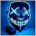 Produktbild Kaliwa LED Purge Maske, LED Mask mit 3 Blitzmodi für Halloween Fasching Karneval Party Kostüm Cosplay Dekoration (Blau)
