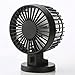 Electric fan Ventola USB, Piccolo Ventilatore nel Letto dormitorio per Studenti, Ventilatore per scrivania, Ventilatore 100 * 70 * 130mm (Colore : Nero)