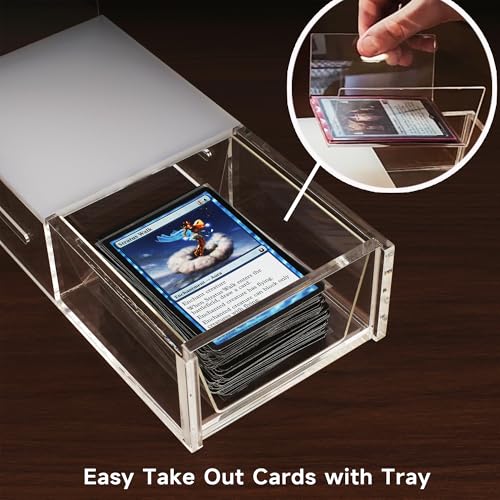 Clear Acrylic Sleeved MTG Cards Scanner Stand, Photo Stand, Trading Card Scanstand Compatible with Manabox, TCGplayer App, Sleeved and Unsleeved Cards Accessories - Thumbnail 7