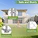 FIVMEN Outdoor Hundezwinger 400x200x150 cm Groß Hundekäfig Hundehütte Hundehaus Verzinkter Stahl mit Abschließbarer Tür Hundezaun Hundeauslauf Draußen