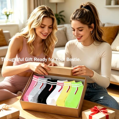 Image of 6 Pairs Ankle Socks for Women Men Novelty Gifts For Women Halloween Christmas Festival Birthday Gift