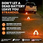3 Pack LED Reflective Warning Triangles Emergency Safety Kit - Image 6