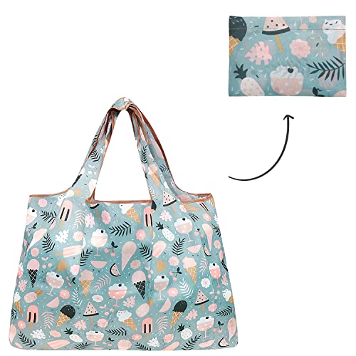 Image of allydrew Large Foldable Tote Nylon Reusable Grocery Bag