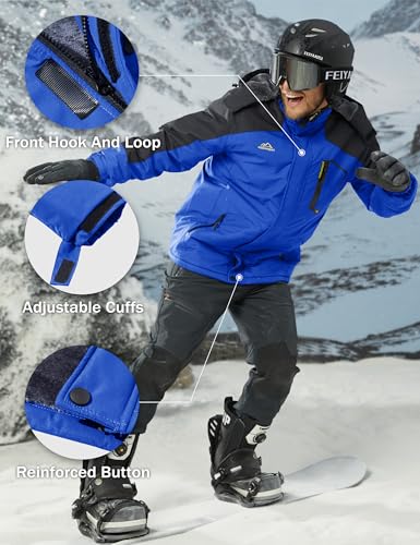 Magcomsen MCS816-97-BLUE-7XL Ski Jacket Men Snowboard Jackets For Men Waterproof Jacket Tactical Jacket Winter Coats thumb #5
