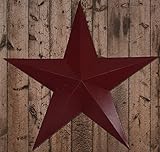Primitive Home Decors Rustic Red 48' Dimensional Barn Star