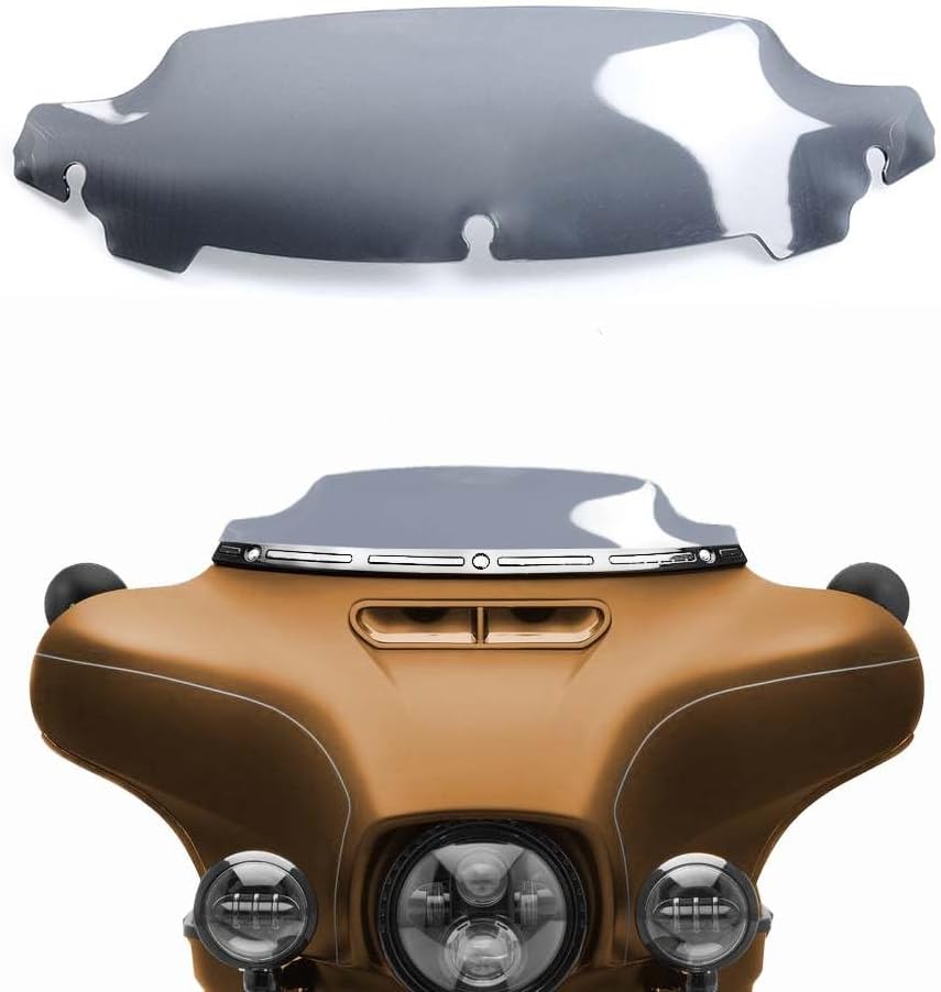 4.5" Wave Windscreen Windshield Fit for 2014-2024 Harley Davidson Touring Street Glide/Electra Glide/Ultra Limited/Tri Glide FLHT FLHX FLHXS FLHTK (4.5" Smoke)