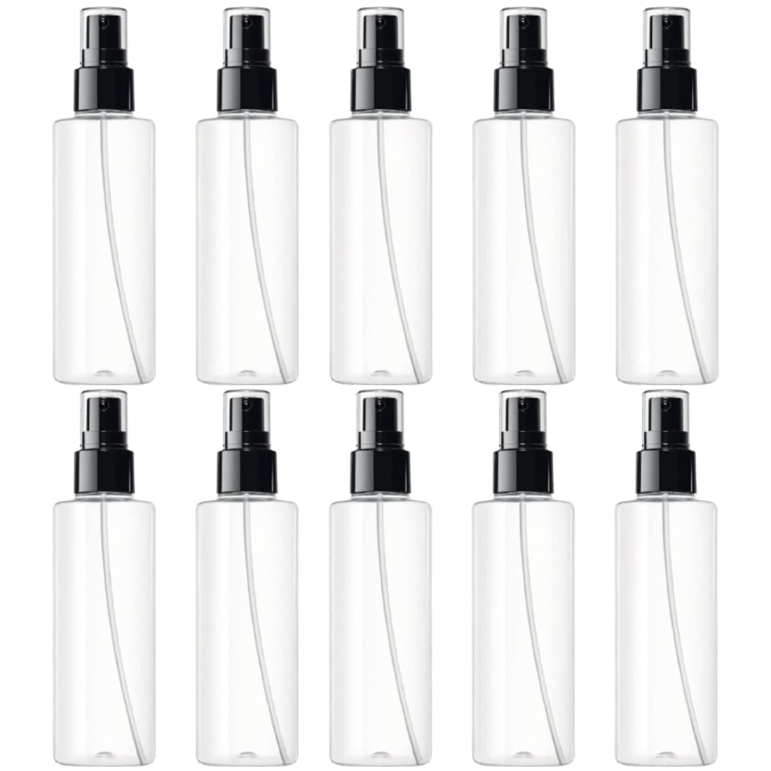 Pet Transparent Spray Bottles for Toiletries Empty Refillable Reusable Cosmetic, Toner Fine Mist Perfume Travel Spray Bottle (PACK OF 10-100ML)-image-42