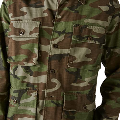 Image of Lucky Brand Men's Slub Twill Military Jacket