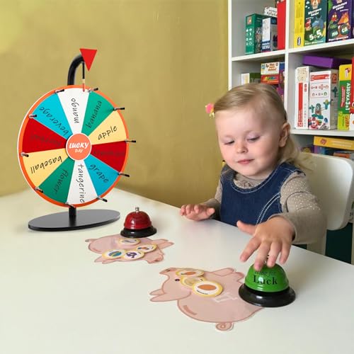 image for WHAUU Heavy Duty Prize Wheel,12 Inch Prize Wheel Spinner with Stand,10