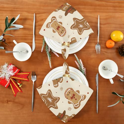 Servilletas de Tela Navidad Multicolor Pack x6 20x20 pulg miniatura 5