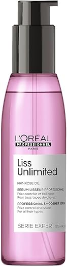 L’Oréal Professionnel Serie Expert Liss Unlimited Blow Dry Serum 125 Ml, For Frizz-Free Hair