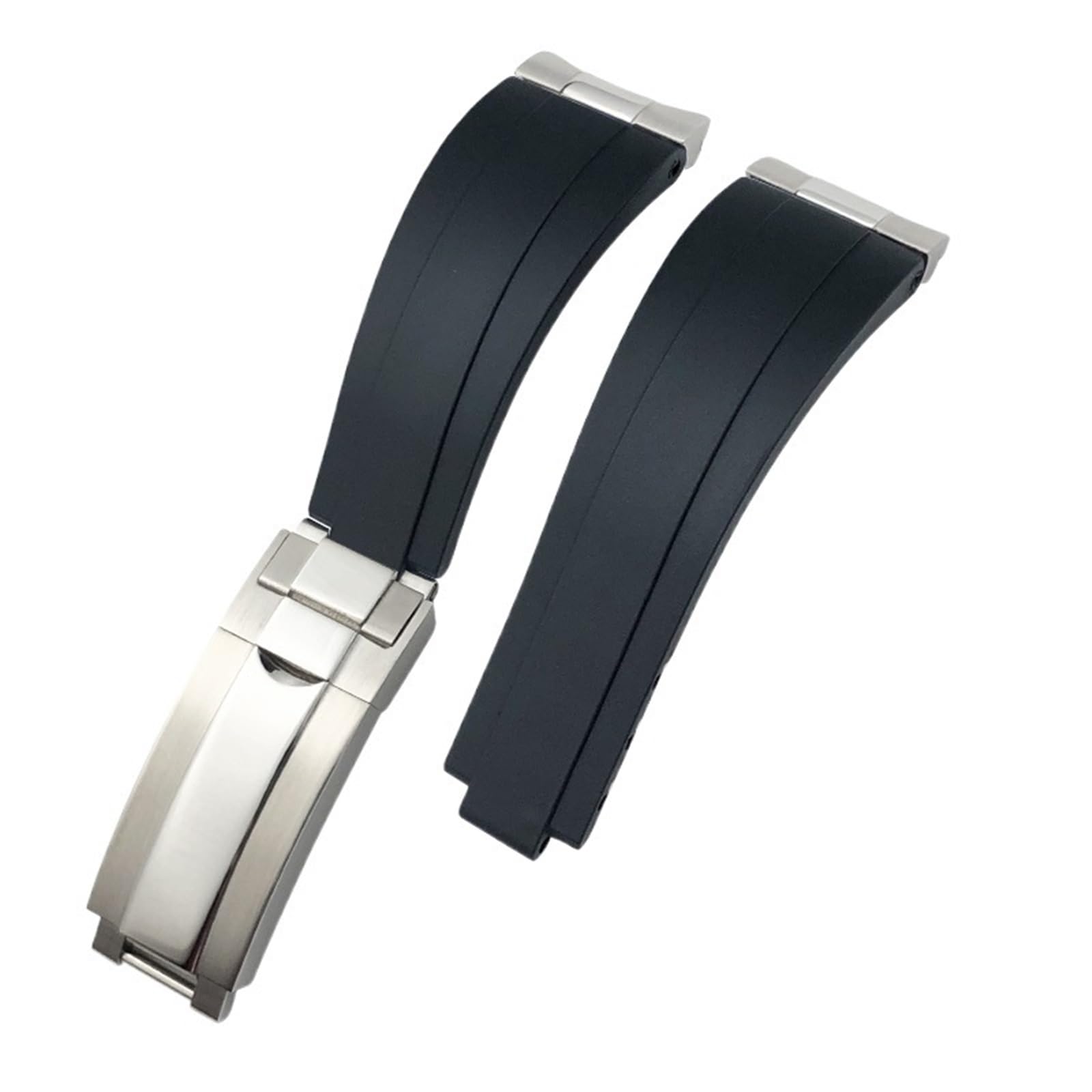 Bracelet montre caoutchouc pour remplacer Oysterflex sans espace vide au boîtier - 8