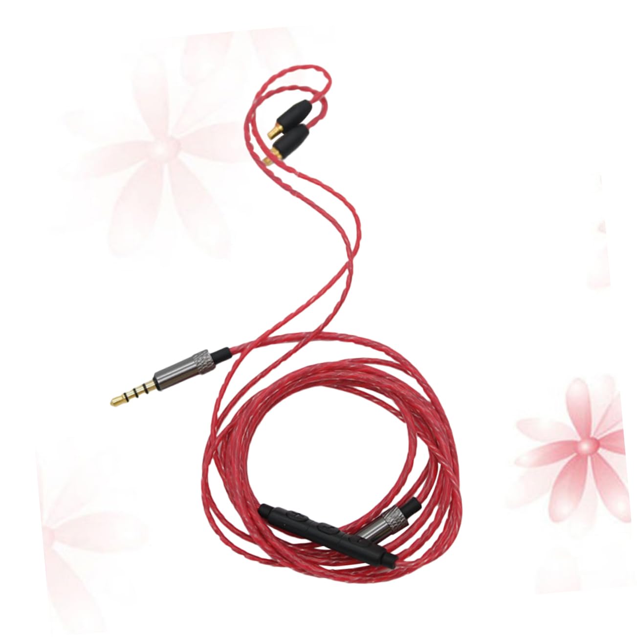 BESTonZON 2 Piezas línea de actualización de auriculares línea de auriculares cable de auriculares Tricolor Cable de actualización rojo
