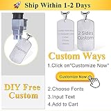 Supcare Individualisiert Herren Dog Tag Kette, Personalisiert Erkennungsmarke mit Gravur Option, Hypoallergen Medizinisches 316L-Stahl, Personalisierte Kette Herren für Vatertag und Weihnachten