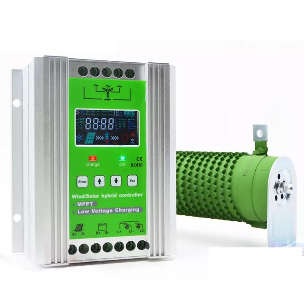 Hybrydowy Regulator ładowania Wiatrowo-Słonecznego 300 W–1200 W,Regulator ładowania Mppt Boost, Do Systemów Poza Siecią,Różne Tryby Sterowania Obciążeniem W800/S600W-24V