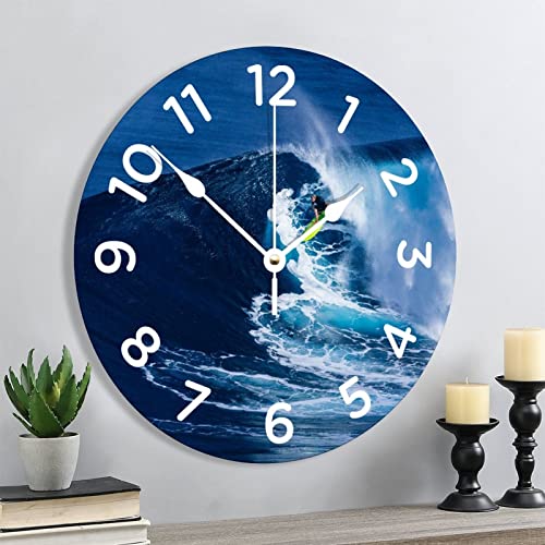 Horloge murale planche de surf idée cadeau originale maison