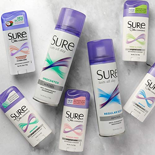 Sure Invisible Antiperspirant + Deodorant, Coconut 2.6 Ounce