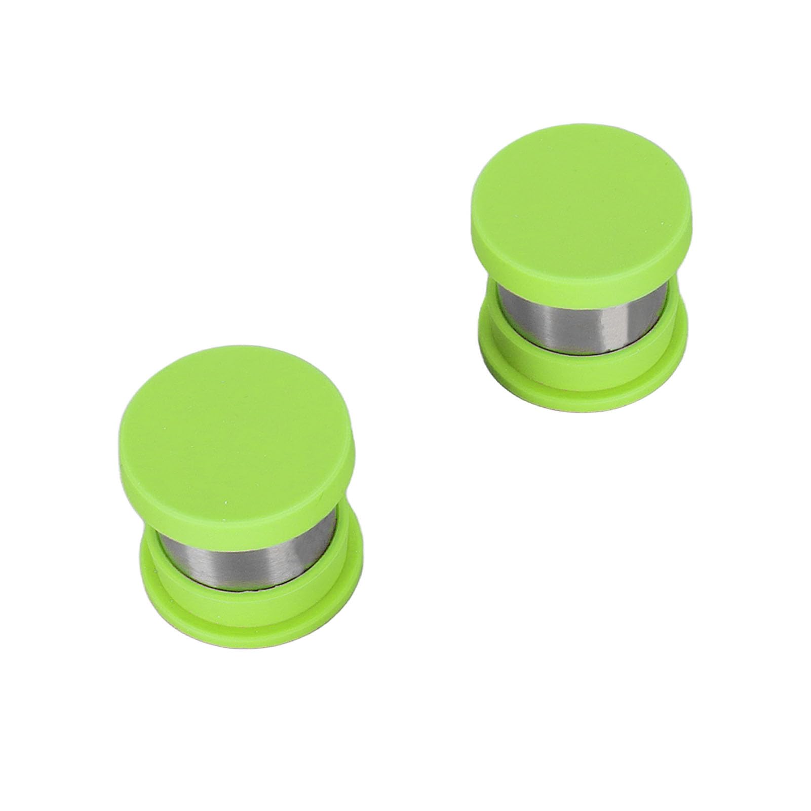 Cápsula de café Recargable, Cápsulas Reutilizables Duraderas de Acero Inoxidable para Oficina en Casa, Paquete de 2 (Verde)