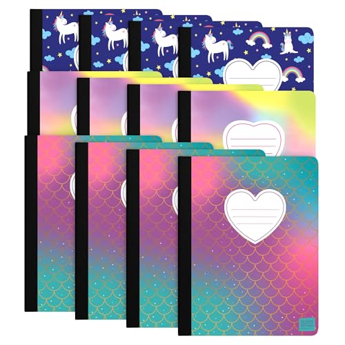Cahier de composition ScribbleMate mignon lignes larges pour dessiner et écrire - 2