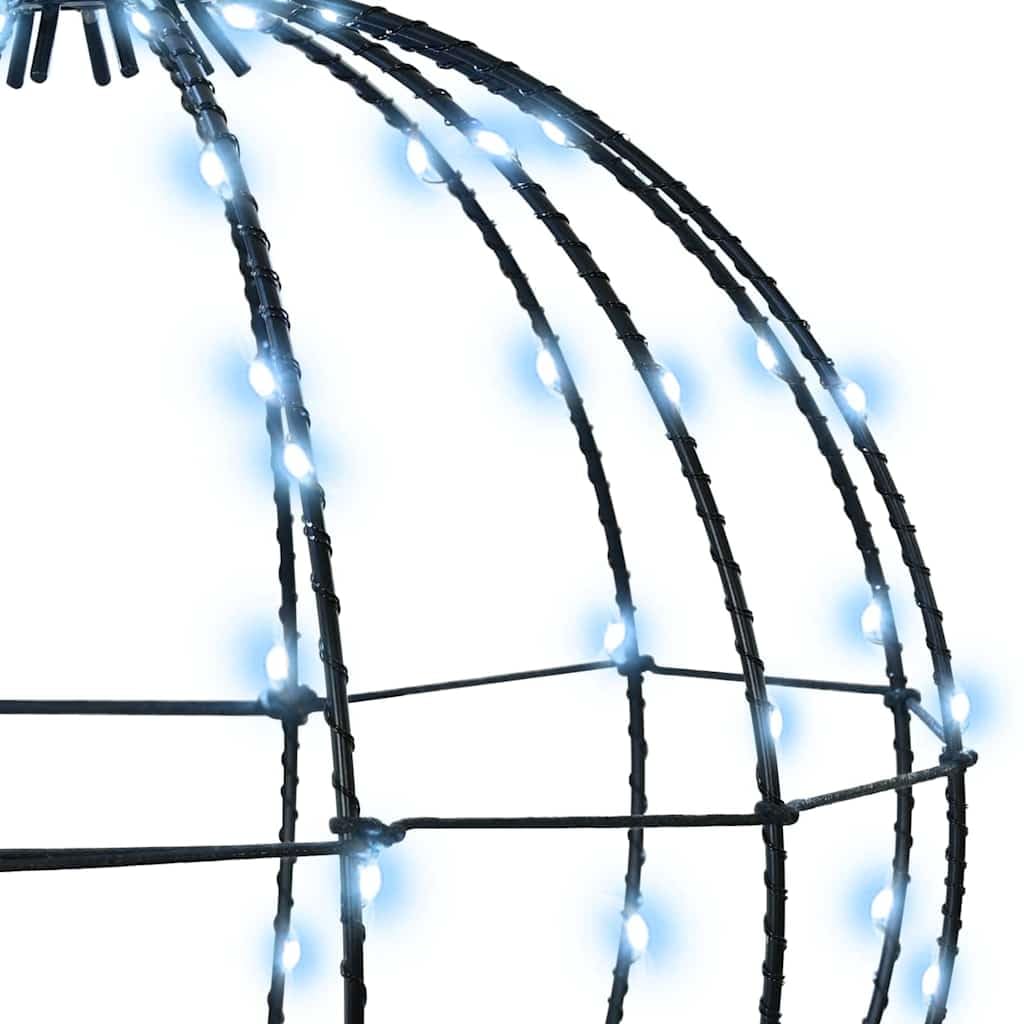 Decorazione luminosa di Natale a sfera in metallo,bianco freddo,50x50x52 cm