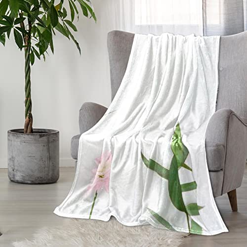 Couvre-lit imprimé chrysanthème rose couverture douce TBOUOBT