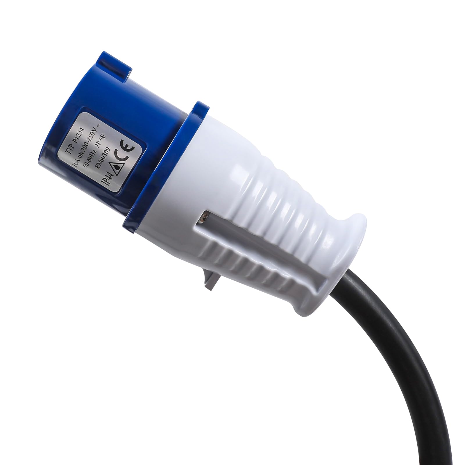 AOHEWEI Cavo adattatore CEE da 1,5 m, accoppiamento Schuko a spina CEE e contatto di messa a terra 230 V/16 A Alimentazione IP44 Resistente agli spruzzi d'acqua per campeggio roulotte barca e camper