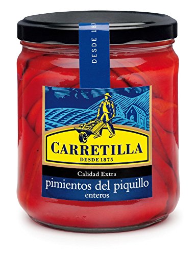 Carretilla pimientos del piquillo extra entero frasco 260 gr