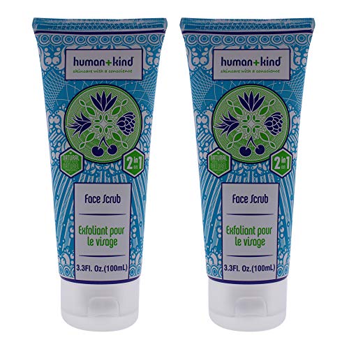 Human+Kind Face Scrub Unisex 3.3 oz - Pack of 2