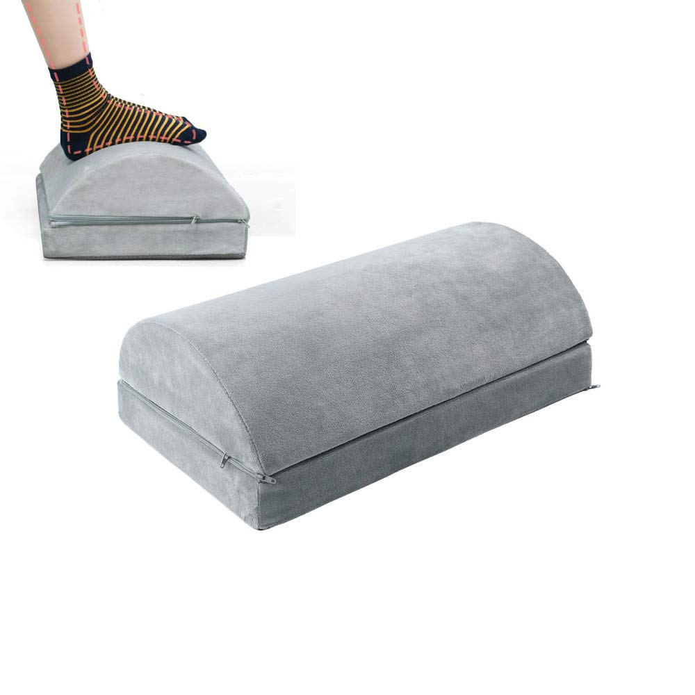 Repose-Pieds sous Bureau Ergonomique : Coussin Demi-Cylindre Noir pour Améliorer la Posture Assise