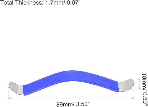 Miniatura 2 de PATIKIL Esparcidores de cuerda para guitarra, recubiertos de goma, herramientas de limpieza de diapasón de acero inoxidable, azul para mantenimiento