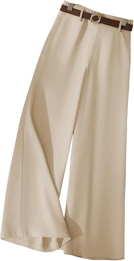 KERI PERRY Trousers for Woman Pants Women's Formal Office Korean | Black Track Pant Beige| Straight | Cotton Spandex Stret...