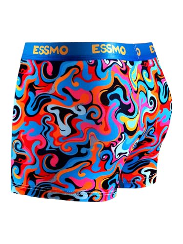 5-Pack Men's Colourful Boxer Briefs Breathable Underwear Trunks Summer Under Panties4