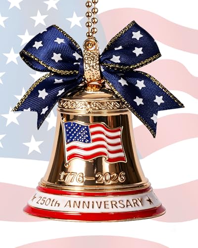 250 Anniversary USA Merchandise for 4th of July Decorations-3D Liberty Bell Patriotic Decorations for Fourth of July Christmas Decorations Unique 4th of July Gifts for Men Women Veterans Family