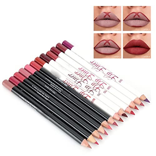 Italia Lip Liners Werpro 14Ã4Ã4 12 Colors Set Waterproof Long Lasting Matte Lipstick Sexy Lip Liner Pencil Makeup Cosmetic Beauty - Image 4