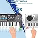 M SANMERSEN Kids Piano Keyboard, Piano for Kids with Microphone Portable Electronic Keyboards for Beginners 37 Keys Musical Toy for 3/4/5/6 Year Old Girls Boys