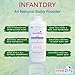 Infant Dry All Natural Baby Powder 10 Oz - Gentle Formula Talc Free, All Natural and Unscented Dusting Powder for Sensitive Baby Skin