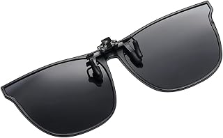 Enakshi® Polarized Clip On Sunglasses Lens Flip up Anti Glare Fishing Driving Glasses Black|Clothing, Shoes & Accessories... Price In India