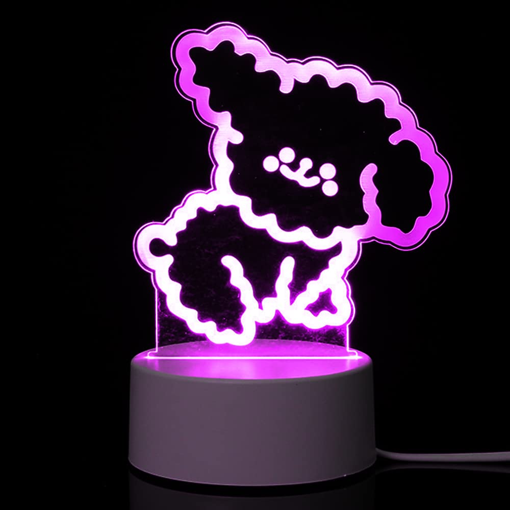 Ulalaza Night Light 3D Illusion Lamp 7 Colors Changing Lights Bedroom Living Room Decorations Christmas Halloween Birthday Gifts for Kids Children Teen