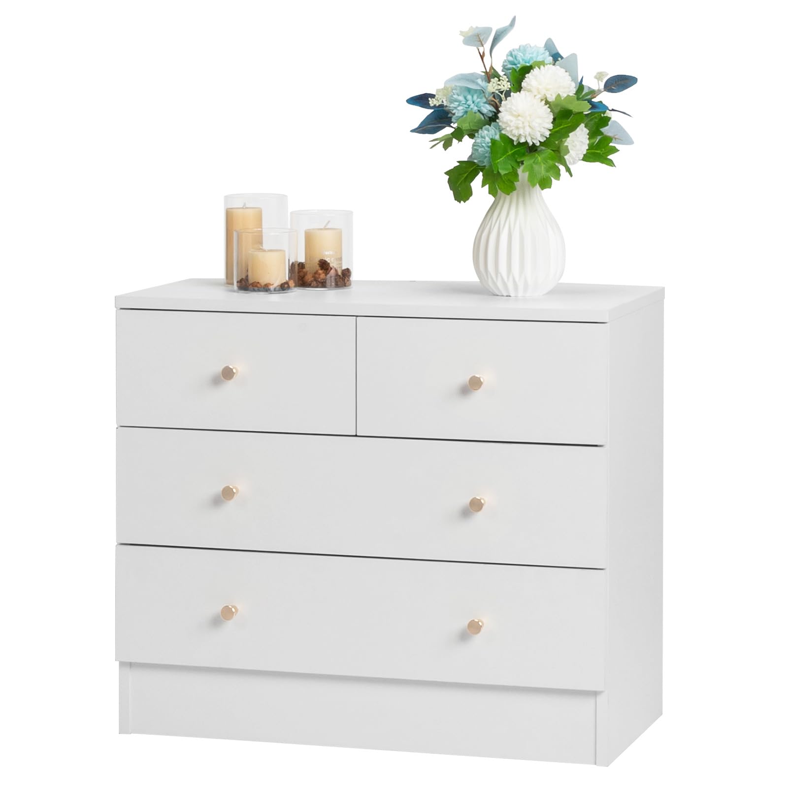 leadzm commode blanche 4 tiroirs enfant
