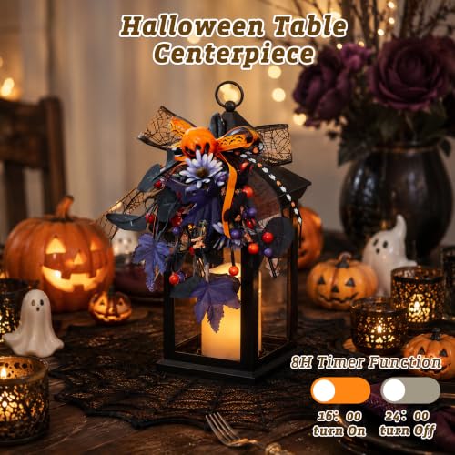 Image of Halloween Lanterns Decorative Indoor, 14 inch Black Outdoor Lantern, 1 Pack
