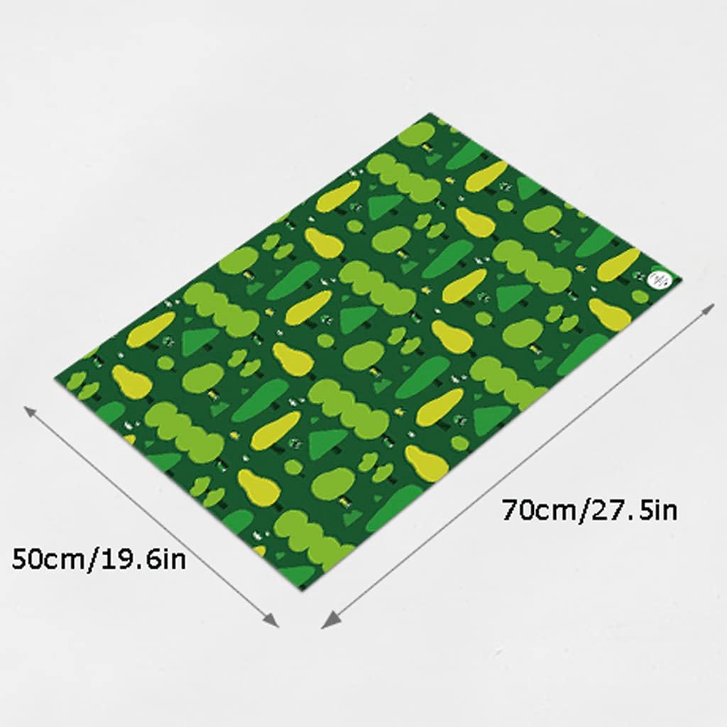 Papier do pakowania Przyjazny dla środowiska papier zielony papier do pakowania 128g Grubość Wyczyść wzór odpowiedni dla przyjaciela rodziny para Prezent (Rozmiar : 3 sheets)